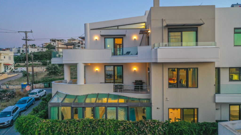 Private outdoor area Crethion Villa Crete