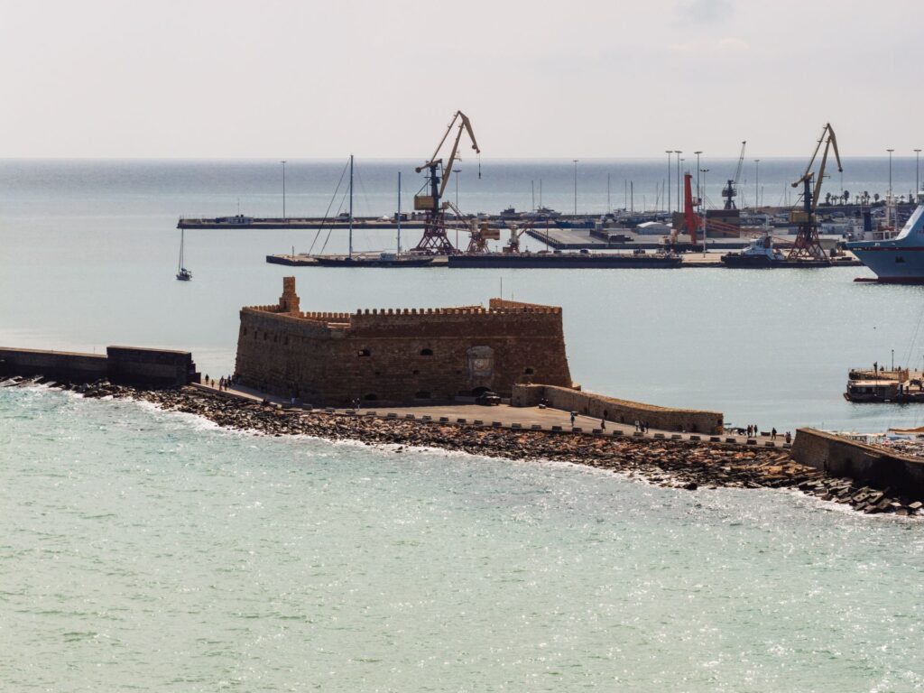 Heraklion Crete city and coast