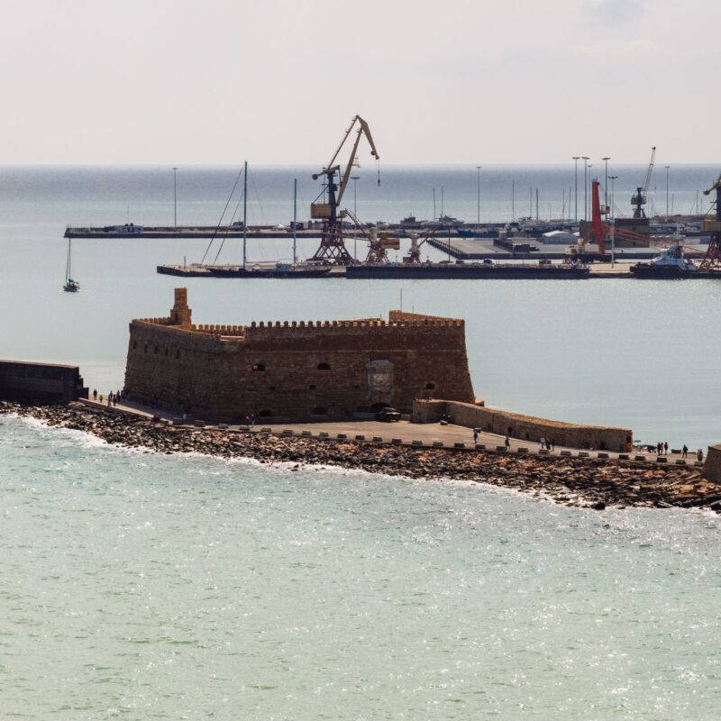 Heraklion Crete city and coast